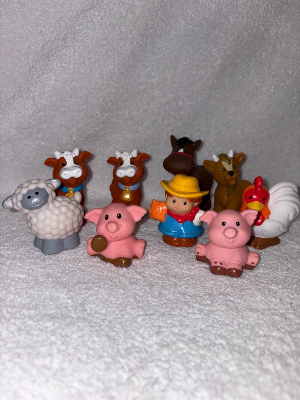 Fisher-Price little people farm animals cows pigs horse goat sheep farmer